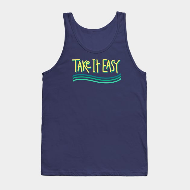 Take It Easy Tank Top by La Tiendita de Blanquita